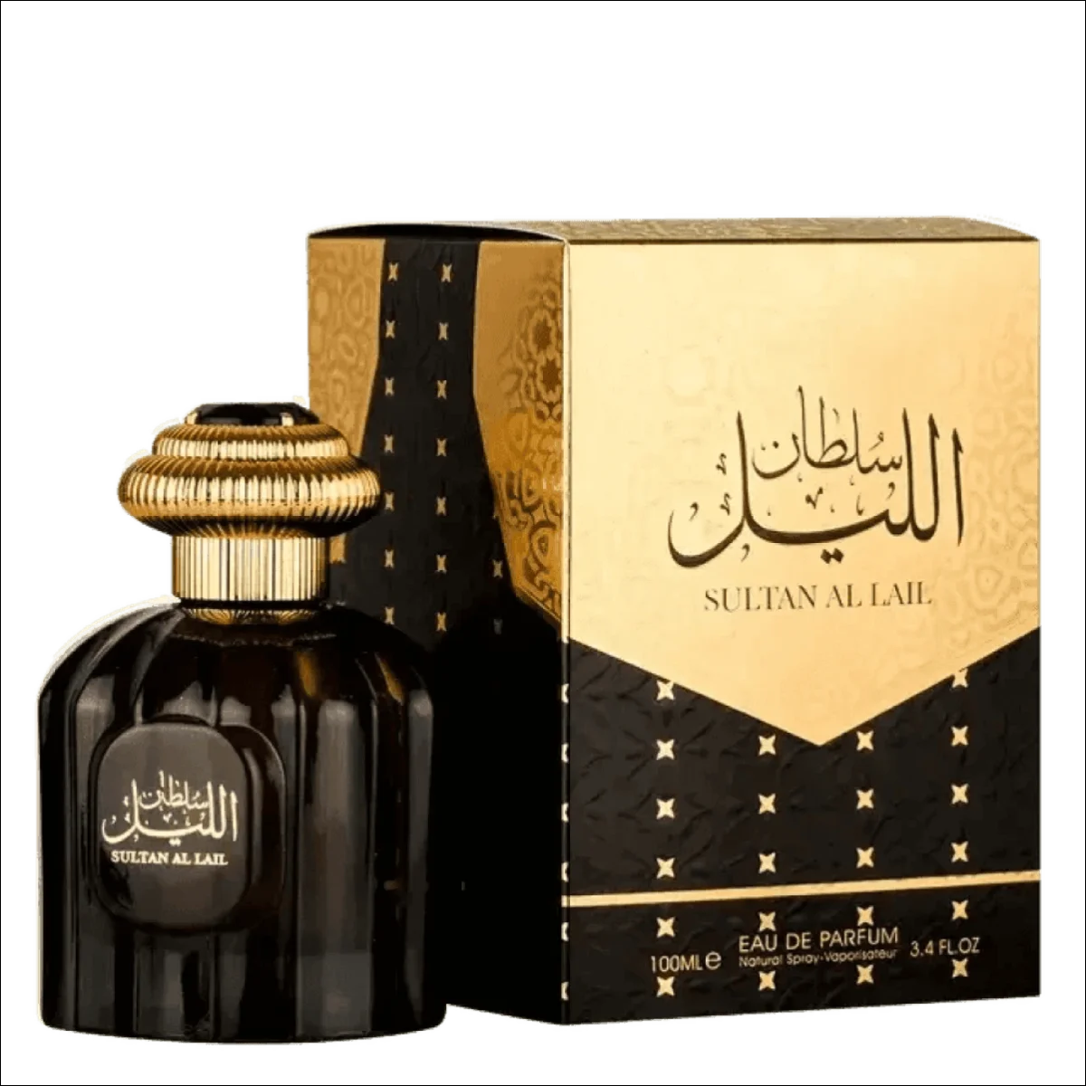 Sultan Al Lail perfume masculino - Amadeirado com Notas Aromáticas Sofisticadas e Elegante Caixa - Jm Grife