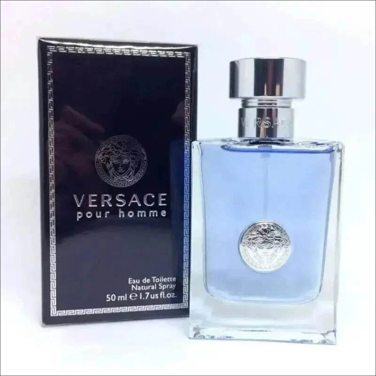 Versace Pour Homme EDT 50ml - Perfume Masculino Amadeirado e Cítrico com Fixação Duradoura - Jm Grife
