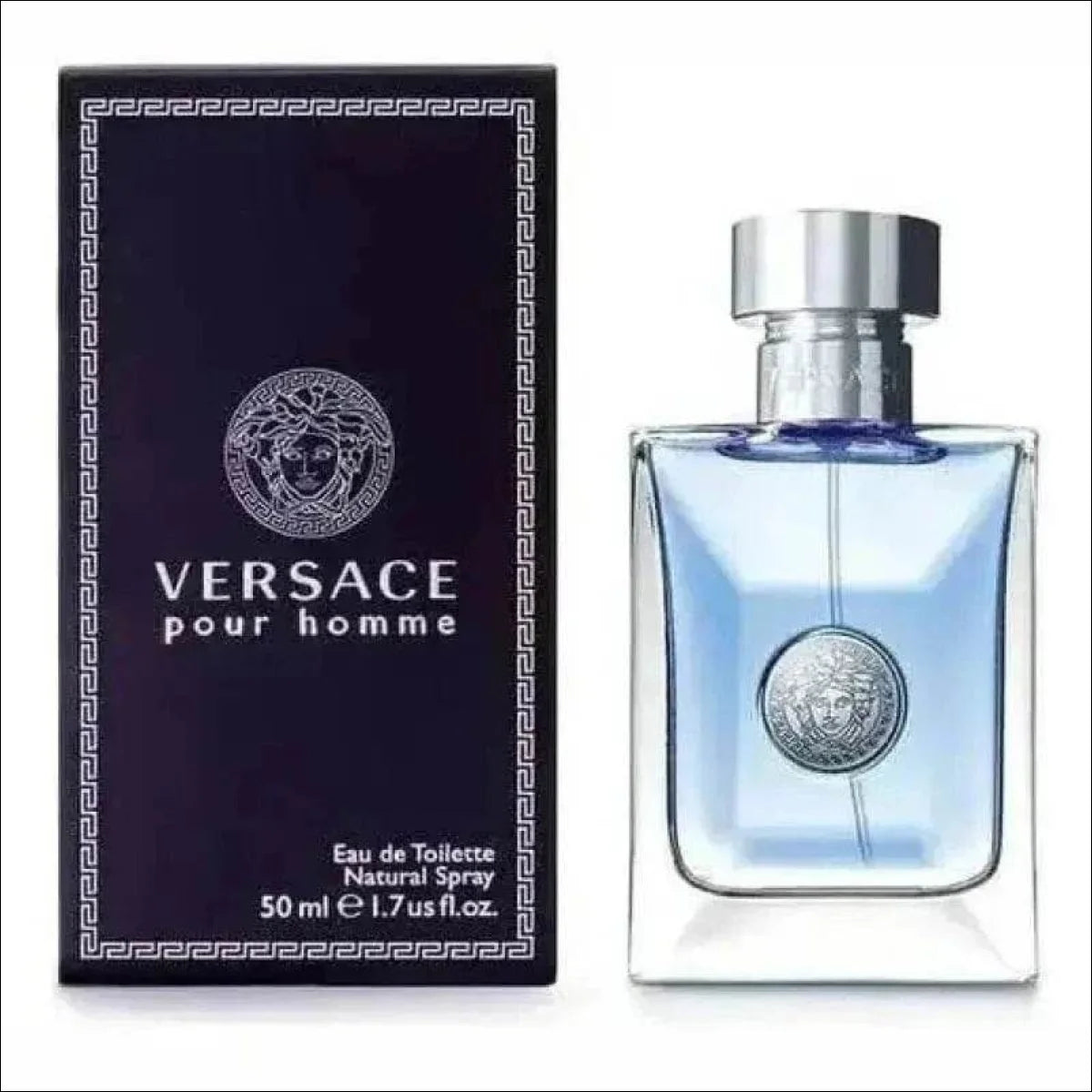 Versace Pour Homme EDT 50ml - Perfume Masculino Amadeirado e Cítrico com Fixação Duradoura - Jm Grife
