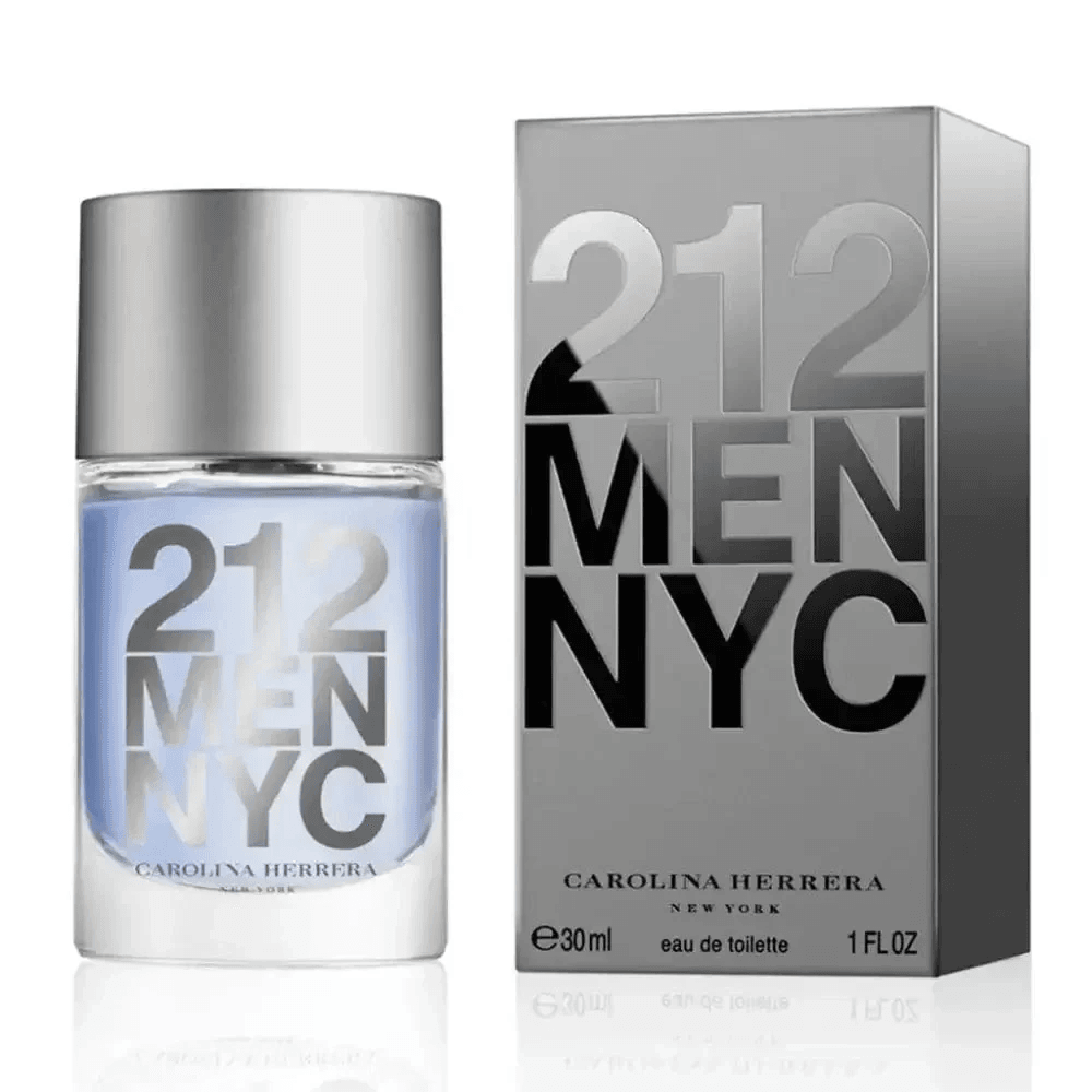 Perfume Carolina Herrera  212 Men Eau de Toilette -Masculino   Amadeirado Fresco Para Homens Sofisticados - Jm Grife