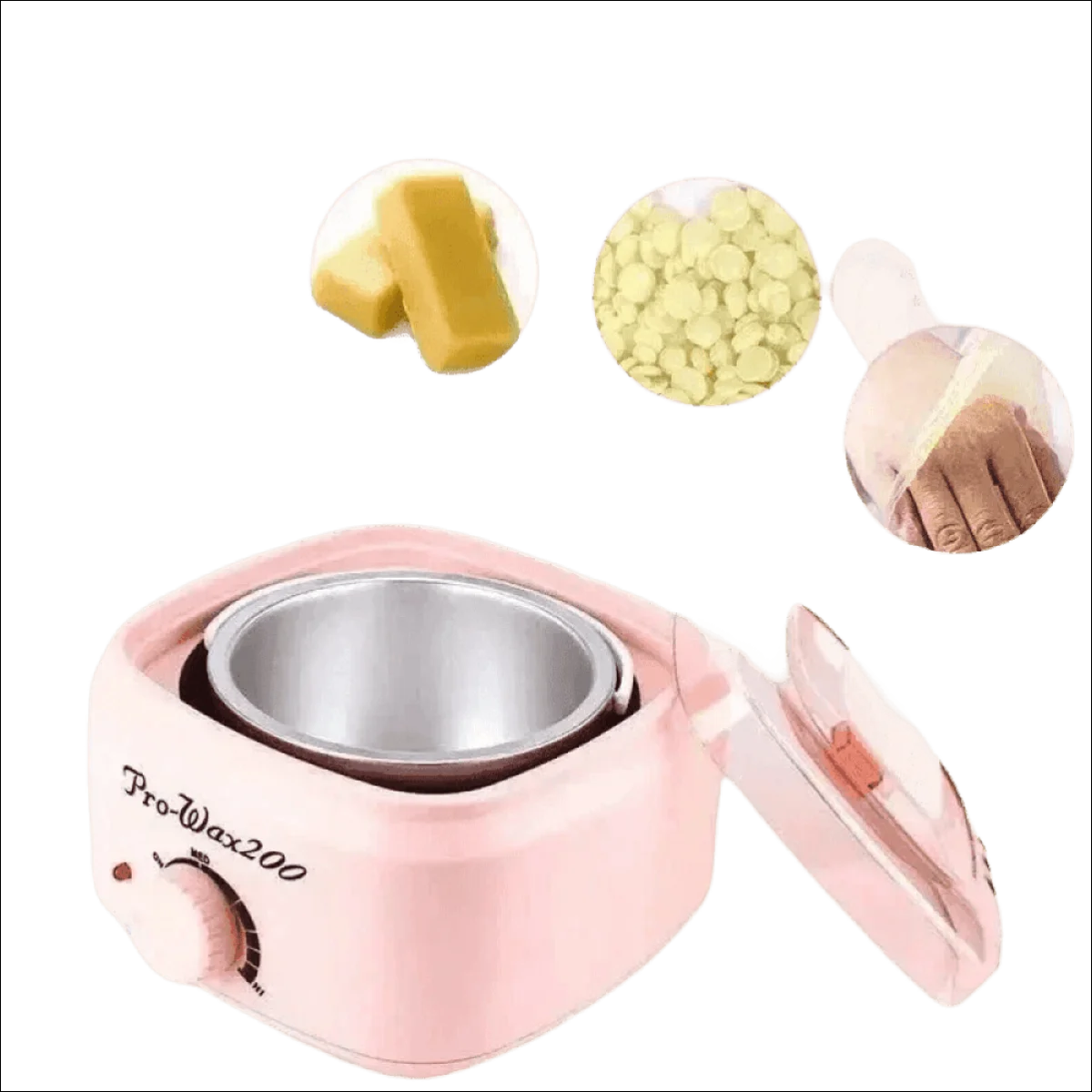 Aquecedor de Cera Quente Profissional Pro Wax200x Bivolt - 400ml, Termostato Ajustável - Jm Grife - aquecedor de cera,beleza,bivolt,cera quente profissional,cuidados com a pele,depilação,optimized,Pro Wax200x,termostato ajustável - Jm Grife - Aquecedor de Cera Quente Profissional Pro Wax200x Bivolt - 400ml, Termostato Ajustável