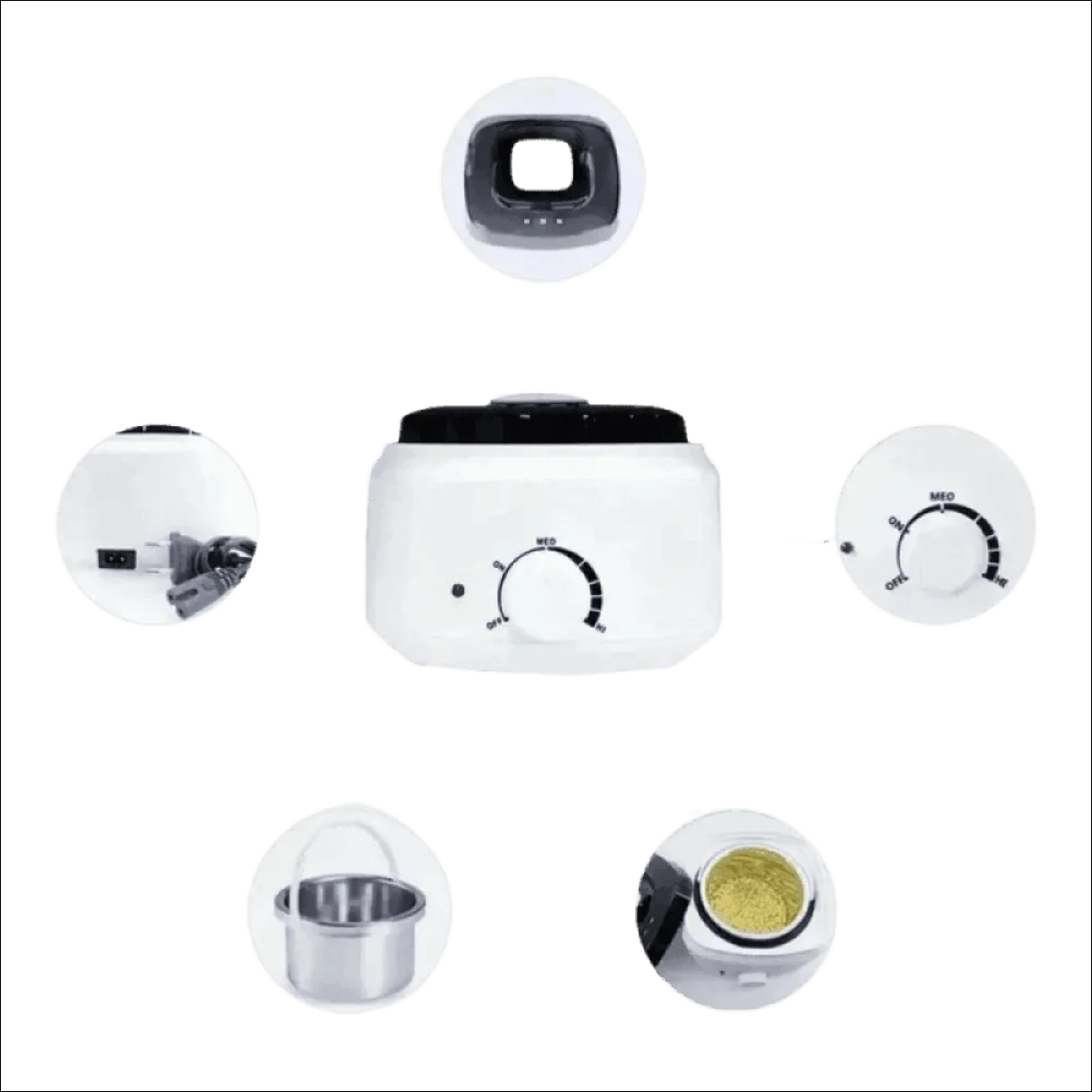 Aquecedor de Cera Quente Profissional Pro Wax200x Bivolt - 400ml, Termostato Ajustável - Jm Grife - aquecedor de cera,beleza,bivolt,cera quente profissional,cuidados com a pele,depilação,optimized,Pro Wax200x,termostato ajustável - Jm Grife - Aquecedor de Cera Quente Profissional Pro Wax200x Bivolt - 400ml, Termostato Ajustável