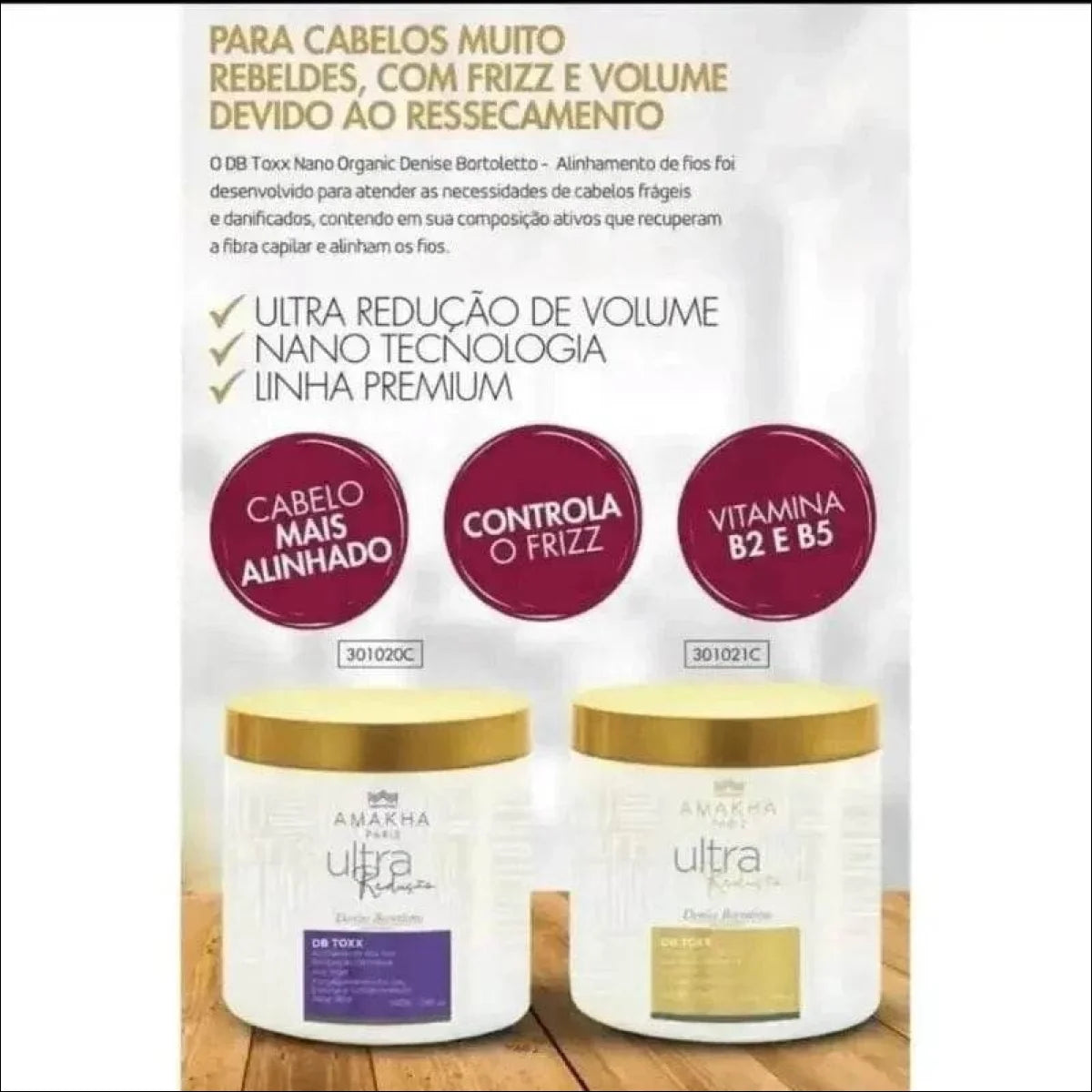 DB Toxx Sem Formol Amakha Paris - Tratamento Capilar Ultra Redutor com Queratina e Aloe Vera - Jm Grife - amakha,botox,cabelos,capilar,cont,fios,formol,issues,paris,secar,toxx - Jm Grife - DB Toxx Sem Formol Amakha Paris - Tratamento Capilar Ultra Redutor com Queratina e Aloe Vera