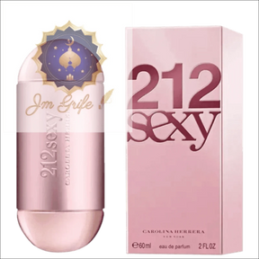 Eau de Parfum 212 Sexy Carolina Herrera - Floral Amadeirada Feminina com Longa Duração - Jm Grife