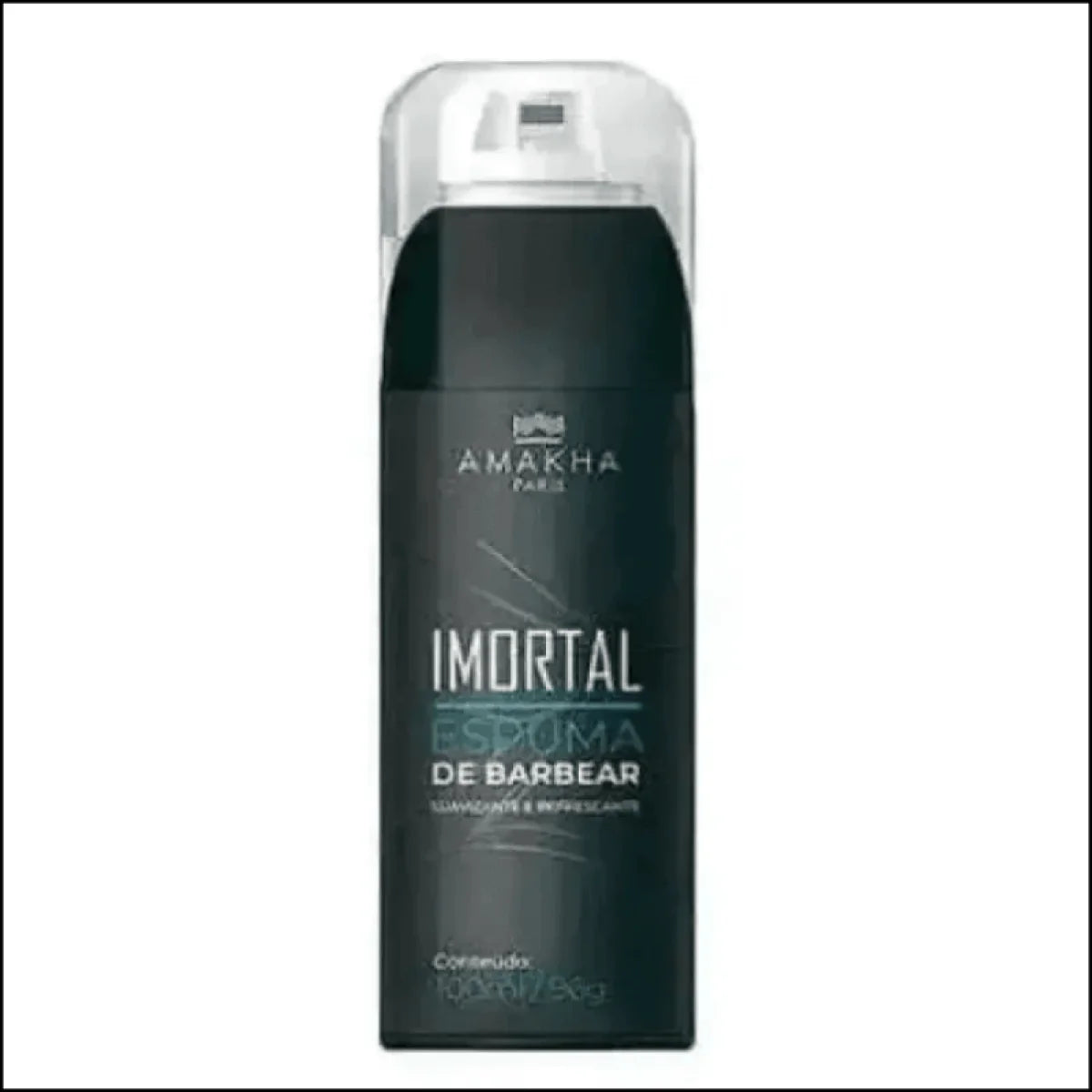 Espuma de Barbear Imortal Refrescante 100ml em Lata Preta - Jm Grife - Barbear Refrescante,Cuidados com a Pele,Espuma de Barbear,Imortal Refrescante,optimized - Jm Grife - Espuma de Barbear Imortal Refrescante 100ml em Lata Preta