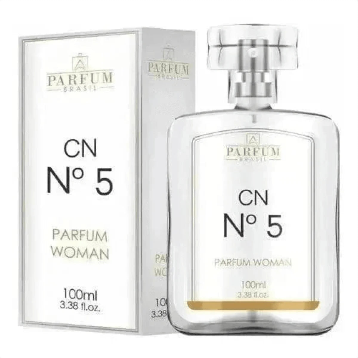 Frasco e Caixa do Perfume Parfum Brasil CN N° 5 com Notas Florais - Perfume Parfum Brasil CN N° 5 - Jm Grife