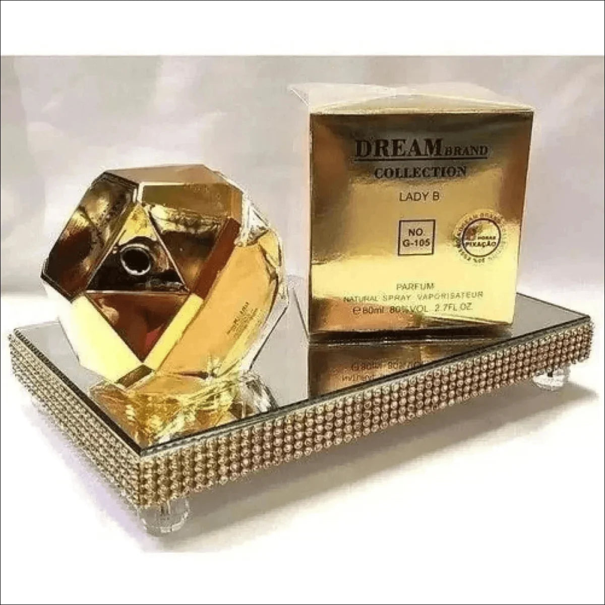 Frasco Dourado de Perfume com Inspiração Lady Million - Jm Grife