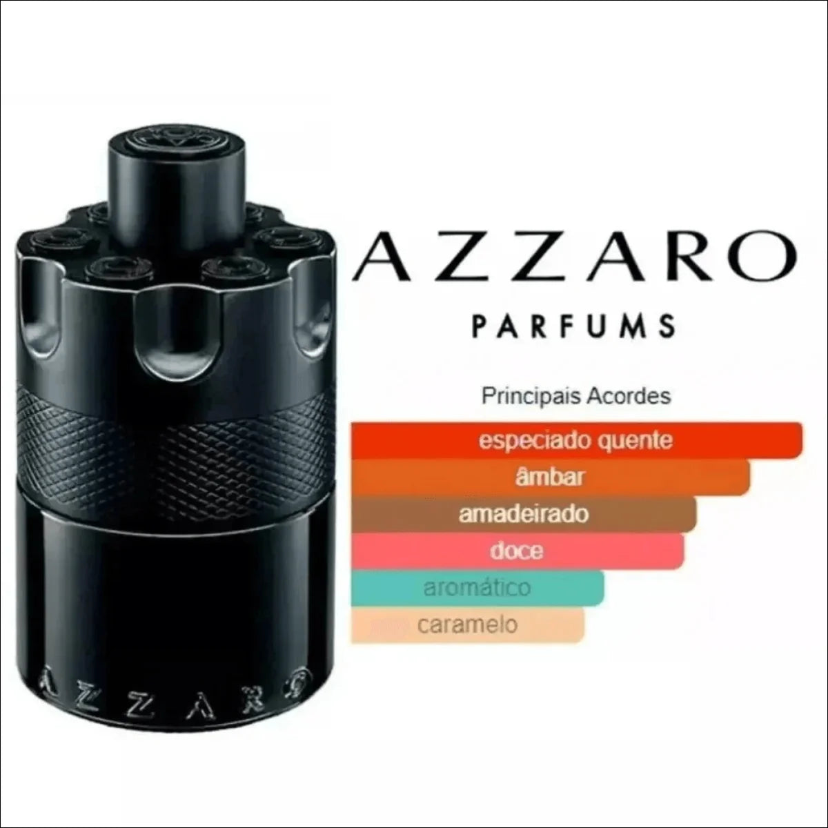 Frasco de Perfume Azzaro Wanted by Night para o Homem Intenso - Jm Grife