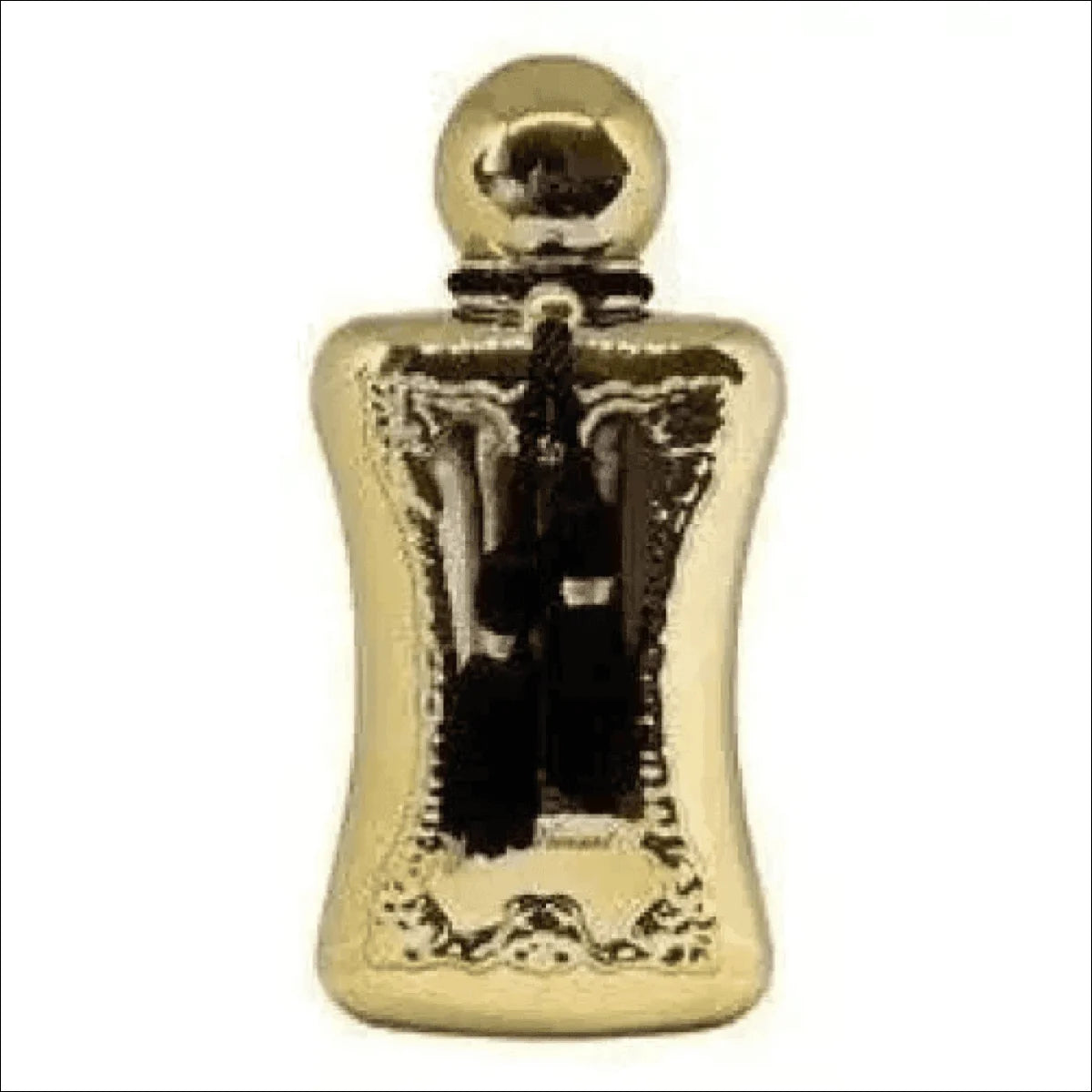 Frasco De Perfume Dourado Com Borlas Pretas - Fragrância Darcy Par Feminina Elegante - Jm Grife