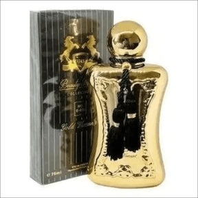 Frasco De Perfume Dourado Com Borlas Pretas - Fragrância Darcy Par Feminina Elegante - Jm Grife