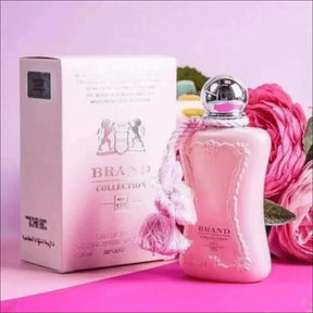 Frasco de Perfume Feminino Delina 25ml com Borla Prateada Rosa - Jm Grife
