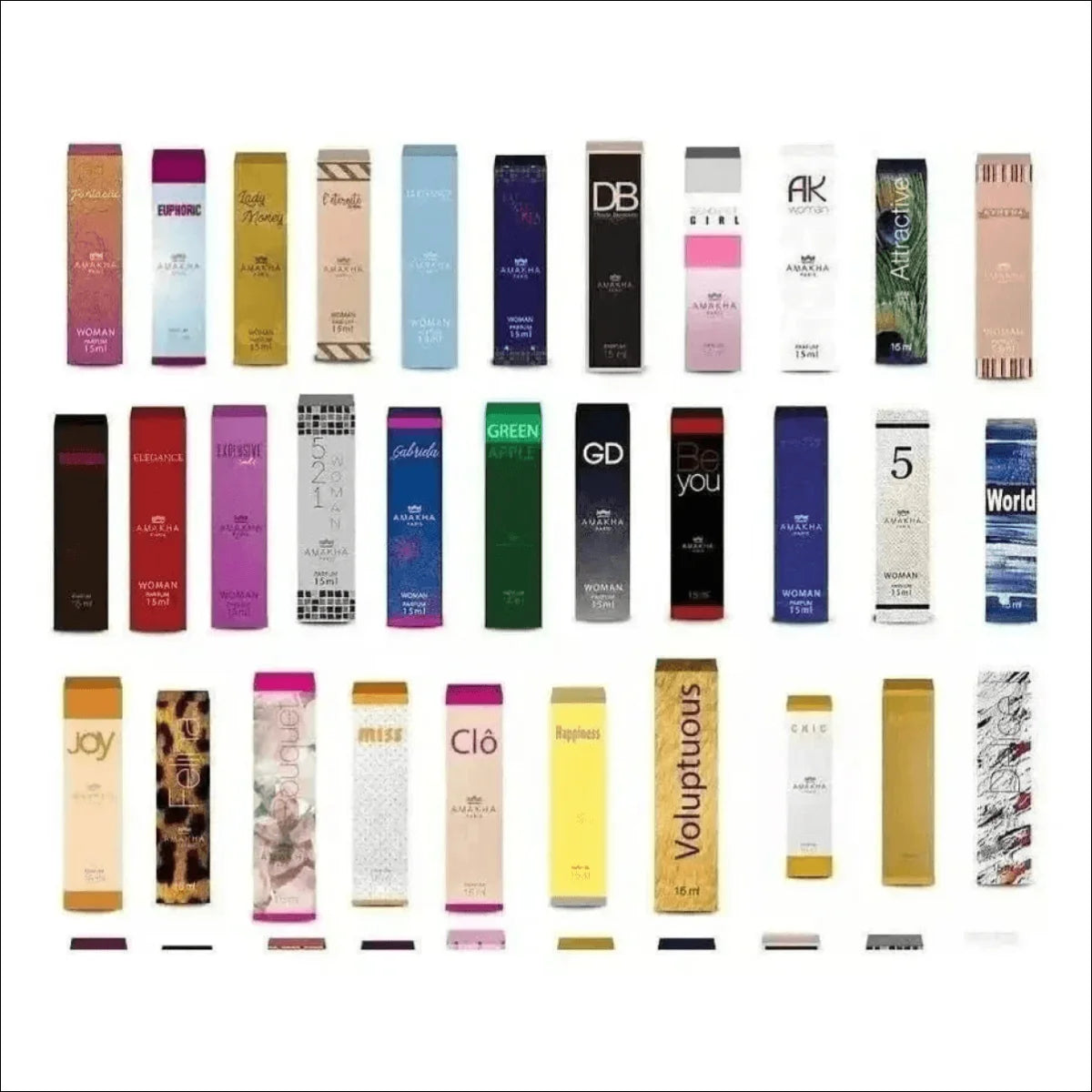 Frascos de Perfume Feminino Amakha Paris Oriental Baunilha 15ml - Jm Grife