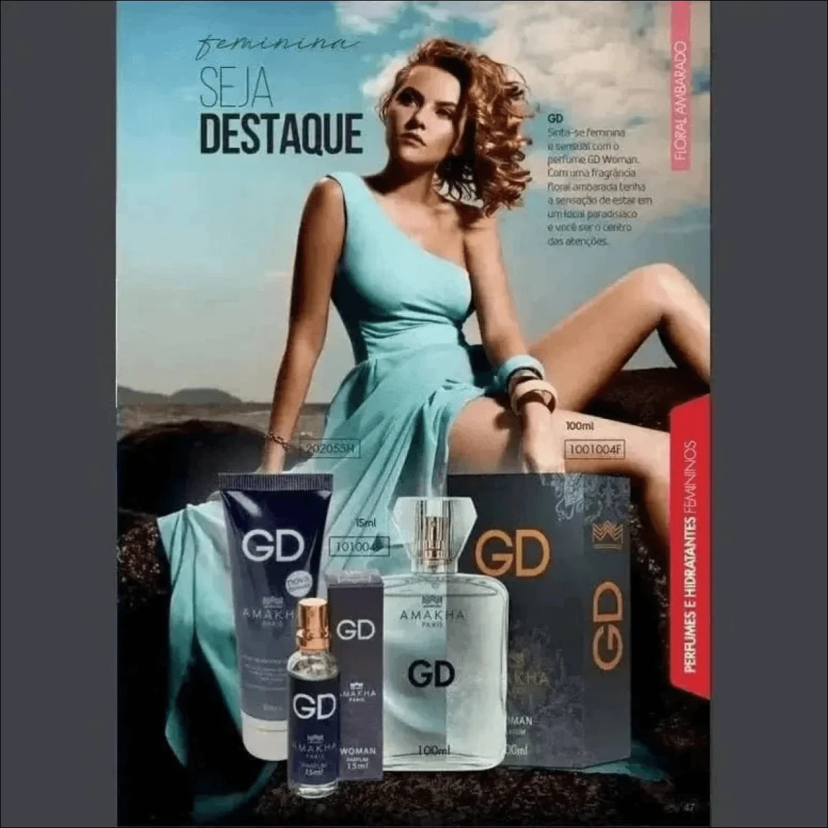 Frascos de Perfume Feminino Amakha Paris Oriental Baunilha 15ml - Jm Grife