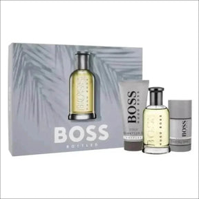 Hugo Boss Bottled Masculino Kit Completo: Eau de Toilette 100ml, Gel de Banho 100ml e Desodorante 75ml - Jm Grife