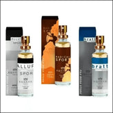 Kit 3 Perfumes Masculinos Amakha Paris 15ml: Allur Sport, Radical e Bratt - Alta Concentração - Jm Grife