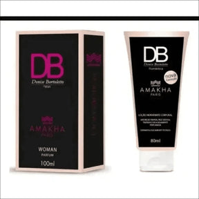 Kit Feminino DB Amakha Paris: Perfume 100ml com Duração de 12h + Hidratante 80ml Sofisticado - Jm Grife
