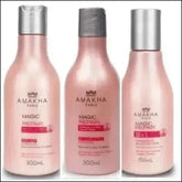 Kit para Cabelos Danificados - Magic Repair: Shampoo, Condicionador, Máscara e Finalizador para Restaurar Seus Fios - Jm Grife