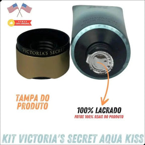 Kit Victoria Secrets Aqua Kiss 236ml Lacrado Original Lacrad - Jm Grife