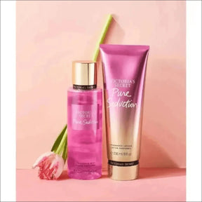 Kit Victoria Secrets Fragrâncias: Aqua Kiss e Pure Seduction para Hidratação e Frescor - Jm Grife