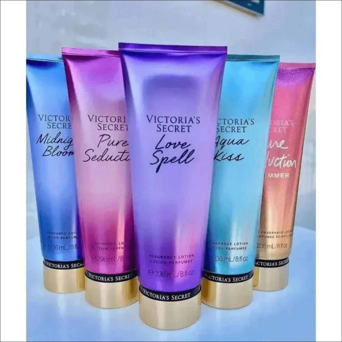 Kit Victoria Secrets Fragrâncias: Aqua Kiss e Pure Seduction para Hidratação e Frescor - Jm Grife