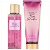 Kit Victoria's Secret Pure Seduction: Loção Hidratante Victoria's Secret e Névoa de Fragrância Longa Duração - Jm Grife