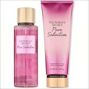 Kit Victoria's Secret Pure Seduction: Loção Hidratante Victoria's Secret e Névoa de Fragrância Longa Duração - Jm Grife
