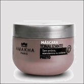 Máscara Tonalizante Preta 300g - Amakha Paris, Hidratação Sem Amônia e Disfarce de Fios Brancos - Jm Grife