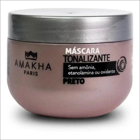 Máscara Tonalizante Preto - 300g C/ Panteol - Amakha Paris - Jm Grife
