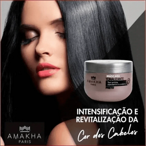 Máscara Tonalizante Preto - 300g C/ Panteol - Amakha Paris - Jm Grife