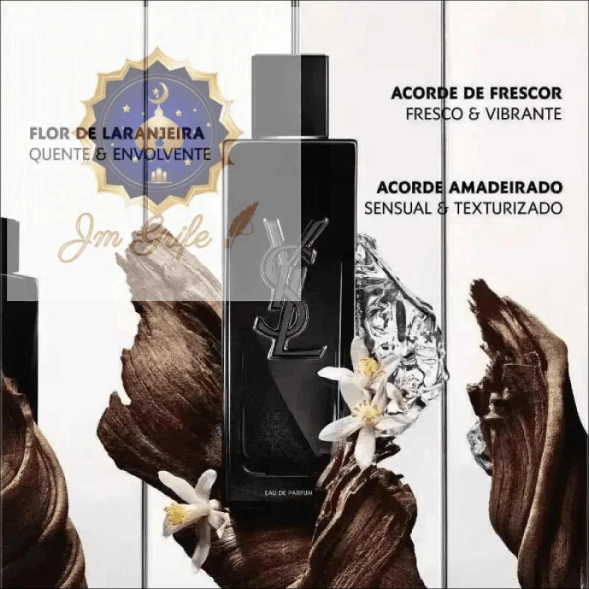 MYSLF Yves Saint Laurent Eau de Parfum Masculino – Fragrância Moderna e Sustentável - Jm Grife