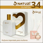 Perfume Natuzí N 34 OLYMPÉA - Elegância Feminina com Notas Florais e Amadeiradas para Mulheres - Jm Grife