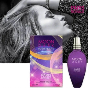 Perfume Árabe Feminino Moon Dark -  100ml - Paris Royale - Ótima Fixação Projeção E Qualidade, Lacrado, Lançamento - Original - Com Nota Fiscal - Jm Grife