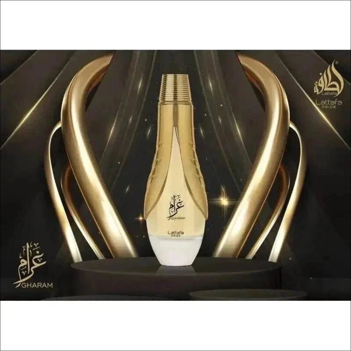 Perfume Árabe Frutado e Floral Gharam By Lattafa EDP 100ml - Aromas de Jasmim e Âmbar - Jm Grife