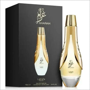 Perfume Árabe Frutado e Floral Gharam By Lattafa EDP 100ml - Aromas de Jasmim e Âmbar - Jm Grife