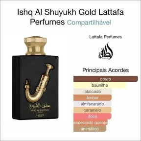 Perfume Árabe Ishq Al Shuyukh Gold By Lattafa EDP 100ml - Jm Grife