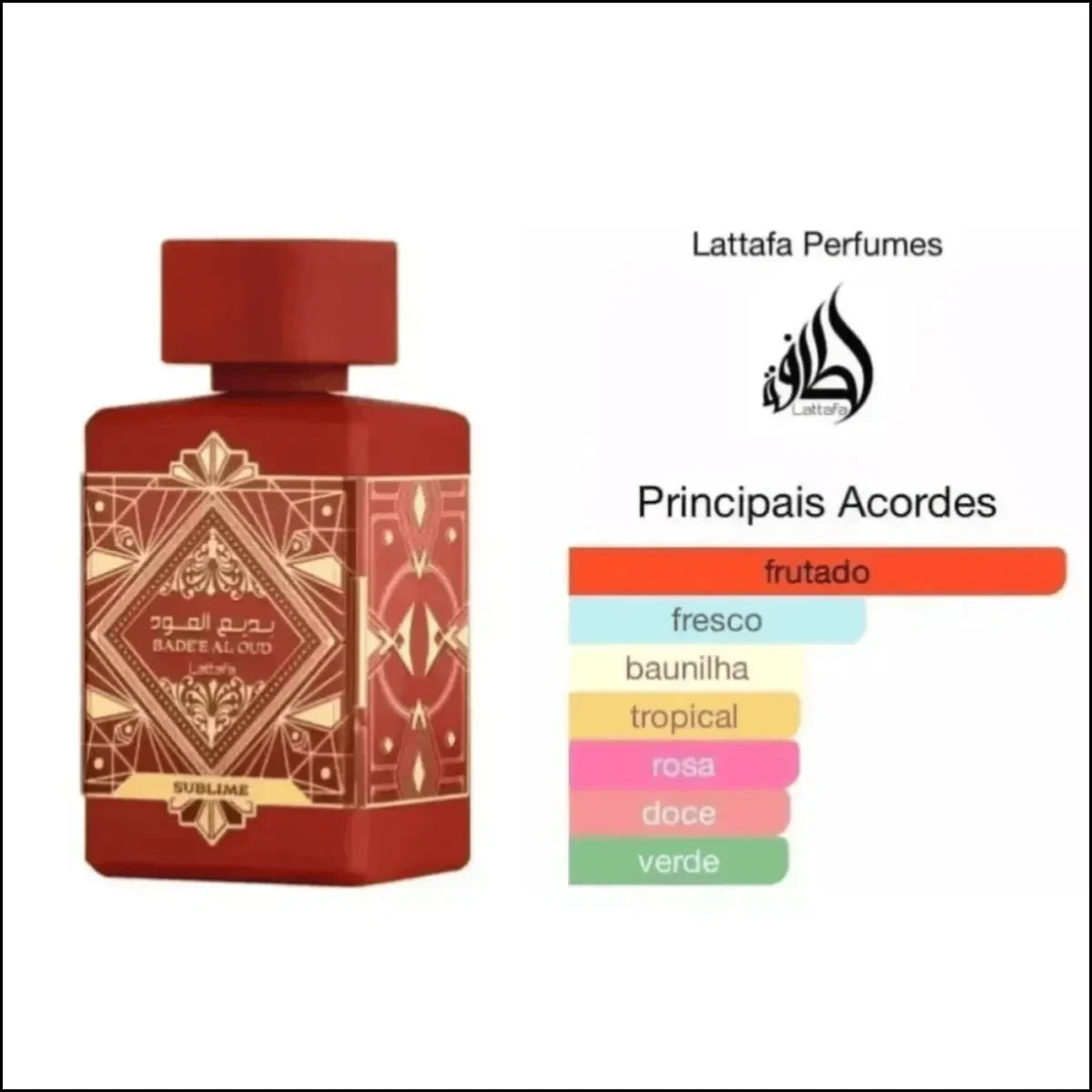 Perfume Lattafa Badee Al Oud 100ml - Fragrância Elegante e Intensa - Jm Grife