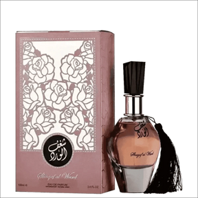 Perfume Árabe Shagaf Al Ward Amberley Amoroso 100ml - Elegância Floral e Amadeirada para Mulheres - Jm Grife