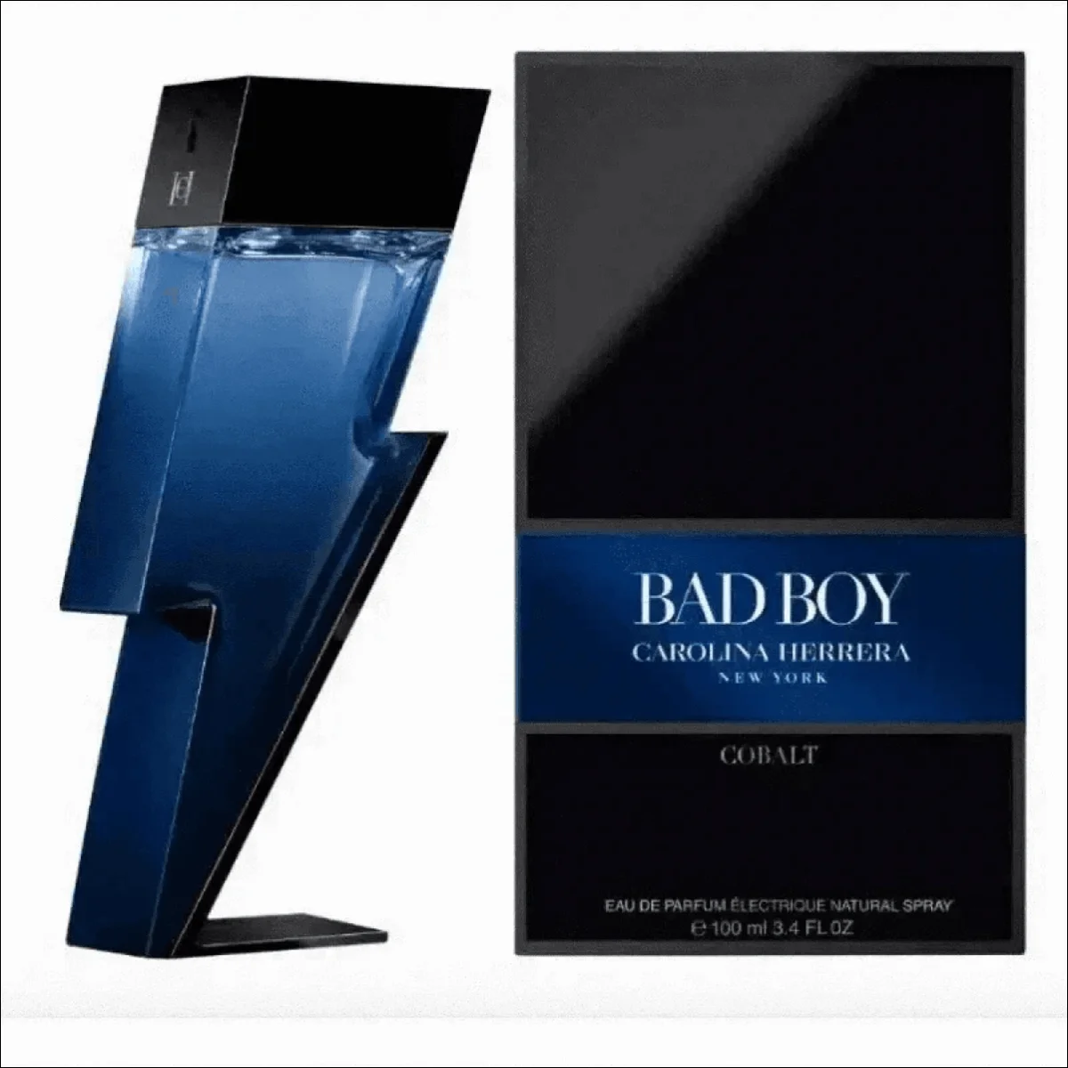 Perfume Bad Boy Cobalt Carolina Herrera EDP 100ml Fragrância Irresistível - Jm Grife