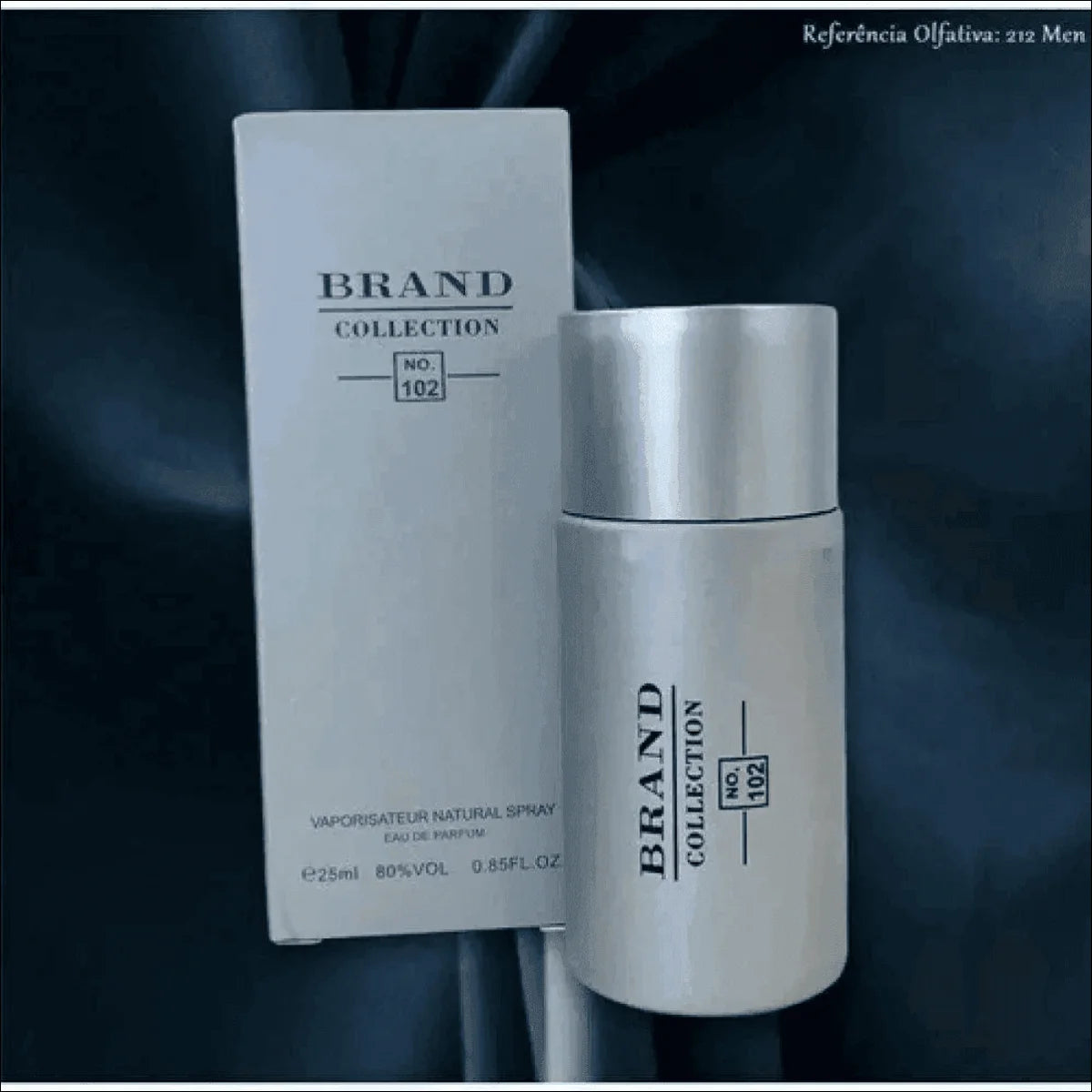 Perfume Brand Collection 102 - Inspiração 212 Men 25ml, Fragrância Sofisticada para o Homem Moderno - Jm Grife