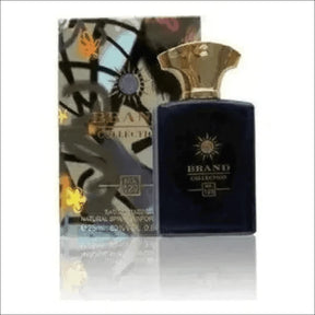 Perfume Brand Collection 129 - JM Grife N°129, Frasco Azul Escuro e Tampa Dourada, Notas Florais e Amadeiradas - Jm Grife