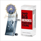 Perfume Carolina Herrera 212 Men Heroes Forever Young - Vibrante e Energizante para Homens - Jm Grife