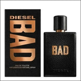 Perfume Diesel Bad Masculino 100ml - Eau De Toilette com Fragrância Marcante de Tabaco e Caviar - Jm Grife