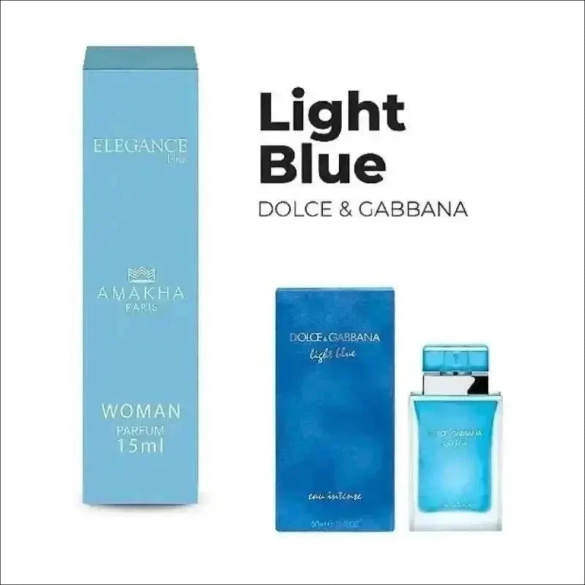 Perfume Elegance Blue Amakha Paris - Floral Frutado 15ml, Longa Duração, Estilo Sofisticado - Jm Grife