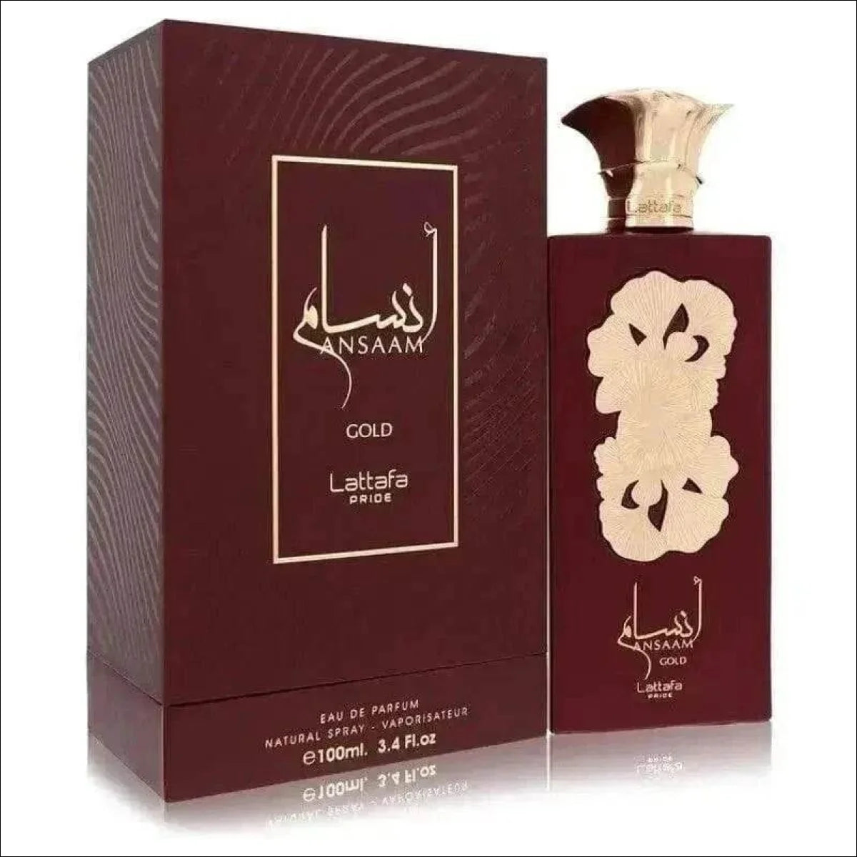 Perfume Feminino Ansaam Gold By Lattafa EDP 100ml - Âmbar Floral com Notas de Jasmim e Baunilha - Jm Grife