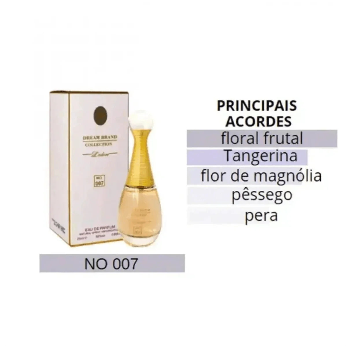 Perfume Inspiração Jadore 100ml - Coleção 007 | Elegância e Sofisticação - Jm Grife