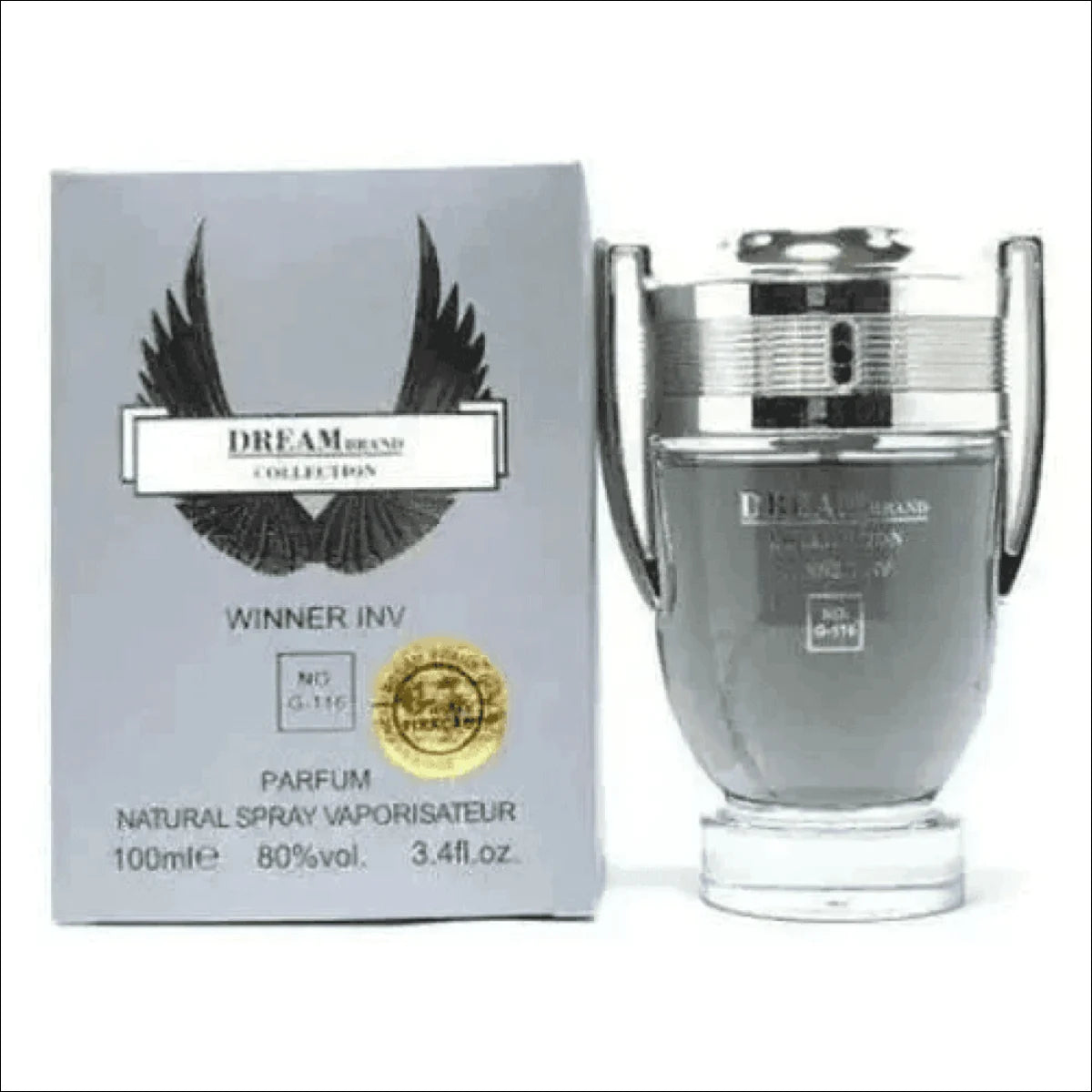 Perfume Invictus Masculino Jm Grife – Frasco em Forma de Troféu com Fragrância Duradoura - Jm Grife
