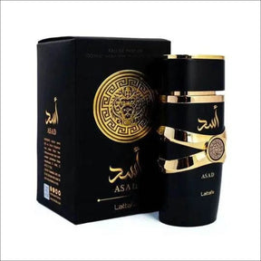 Perfume Lattafa Asad Eau de Parfum Masculino 100ml - Fragrância Duradoura e Elegante - Jm Grife
