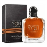 Perfume Masculino Armani Stronger With You Âmbar com Tampa Preta - Jm Grife