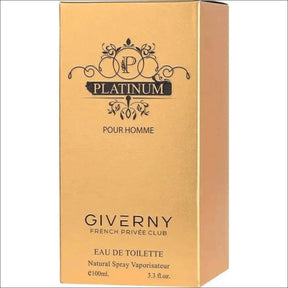Perfume Masculino Giverny Platinum Pour Homme Toilette 100ml Volume da unidade 100 mL - Jm Grife