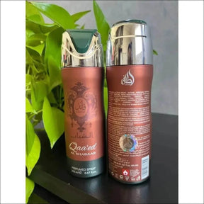 Perfume Masculino Qaa'ed Al Shabaab 200ml - Fragrância Âmbar com Notas de Agarwood e Couro - Jm Grife